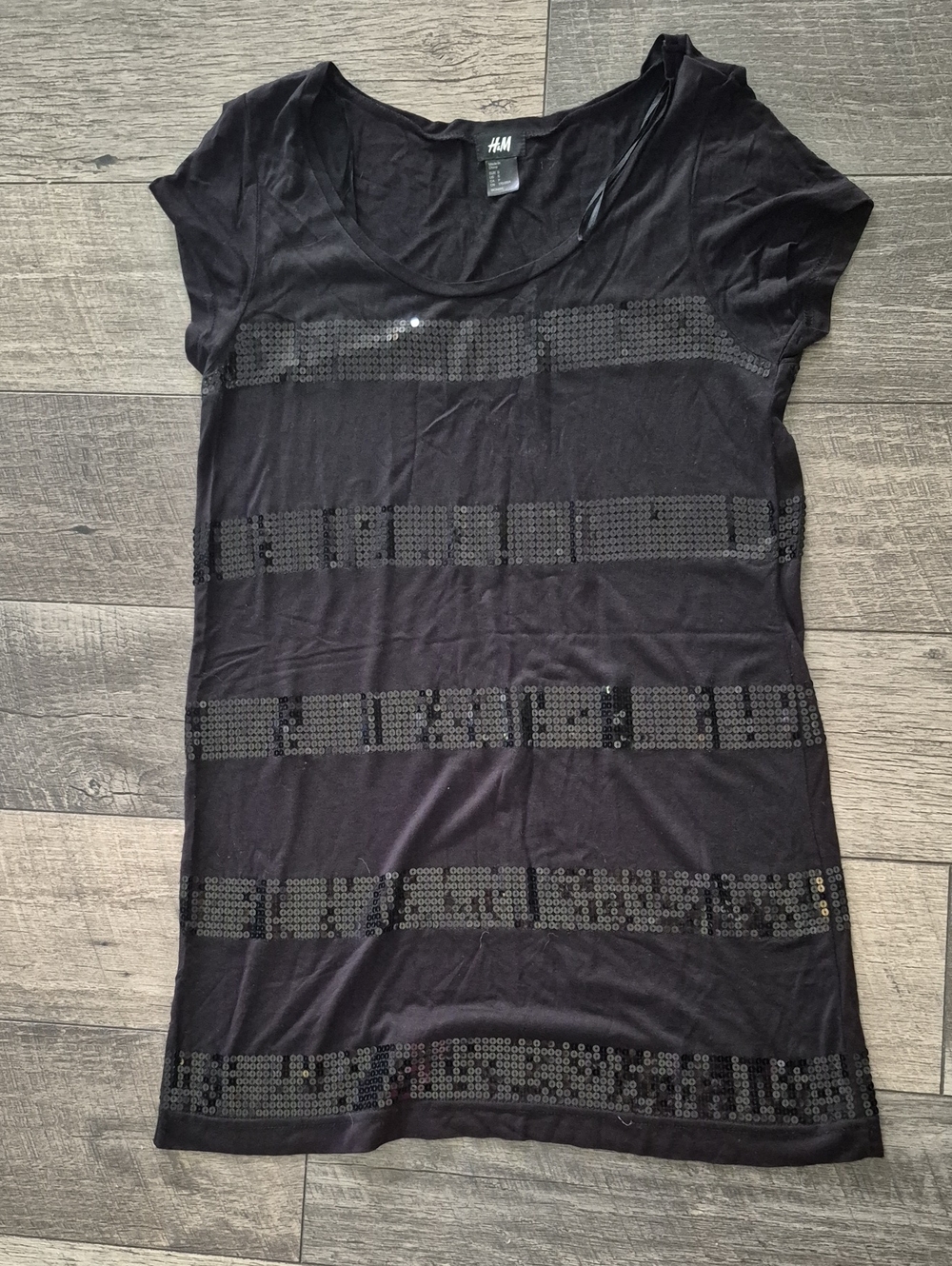 H&M Black Sequin Dress Size Small